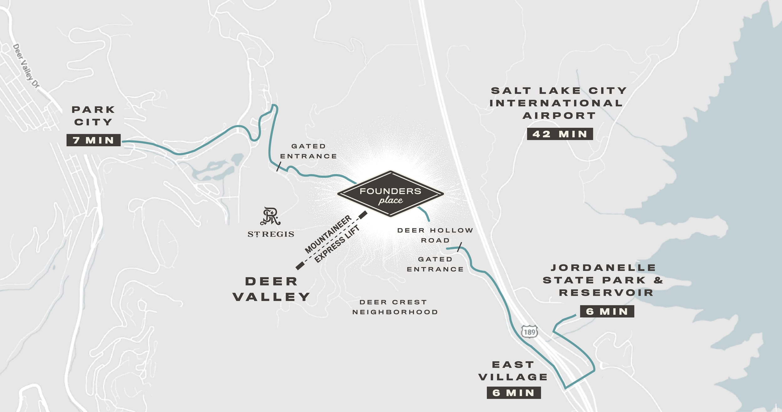 Location map - minutes from adventures